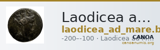 Laodicea ad Mare BMC Laodiceia ad Mare 1-3 — CANOA