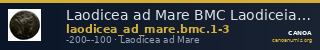 Laodicea ad Mare BMC Laodiceia ad Mare 1-3 — CANOA