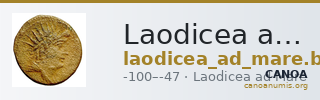 Laodicea ad Mare BMC Laodiceia ad Mare 12 — CANOA