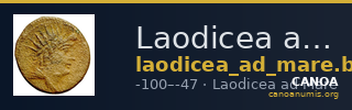 Laodicea ad Mare BMC Laodiceia ad Mare 12 — CANOA