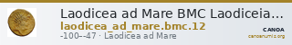 Laodicea ad Mare BMC Laodiceia ad Mare 12 — CANOA