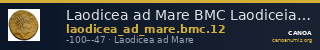 Laodicea ad Mare BMC Laodiceia ad Mare 12 — CANOA