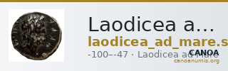 Laodicea ad Mare SNG Copenhagen Laodicea 335 — CANOA