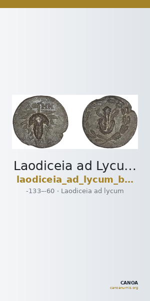Laodiceia ad Lycum BMC Laodiceia 14 — CANOA