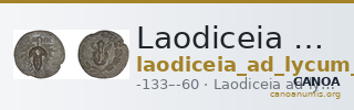 Laodiceia ad Lycum BMC Laodiceia 14 — CANOA