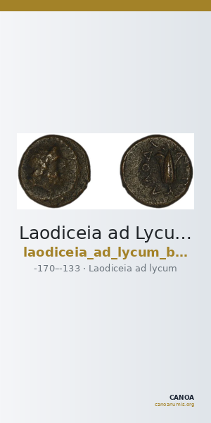 Laodiceia ad Lycum BMC Laodiceia 24 — CANOA
