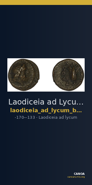Laodiceia ad Lycum BMC Laodiceia 24 — CANOA