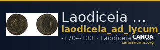 Laodiceia ad Lycum BMC Laodiceia 24 — CANOA