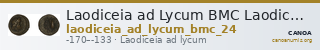 Laodiceia ad Lycum BMC Laodiceia 24 — CANOA