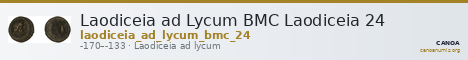 Laodiceia ad Lycum BMC Laodiceia 24 — CANOA