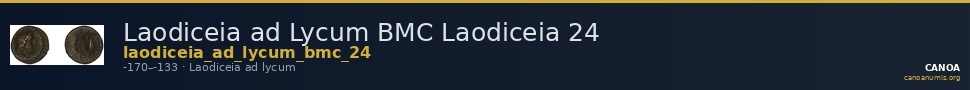 Laodiceia ad Lycum BMC Laodiceia 24 — CANOA