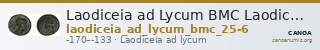 Laodiceia ad Lycum BMC Laodiceia 25-6 — CANOA