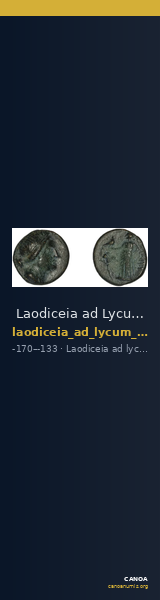 Laodiceia ad Lycum BMC Laodiceia 27-30 — CANOA