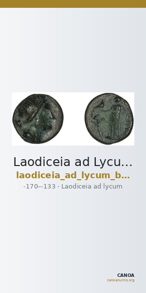 Laodiceia ad Lycum BMC Laodiceia 27-30 — CANOA