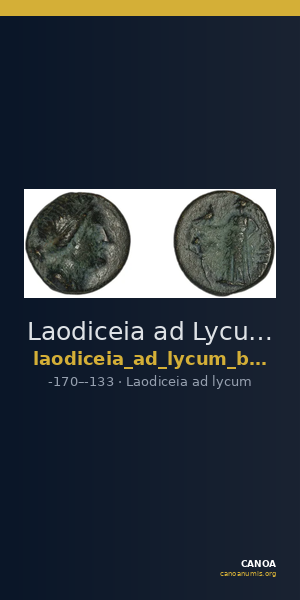 Laodiceia ad Lycum BMC Laodiceia 27-30 — CANOA