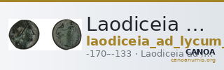 Laodiceia ad Lycum BMC Laodiceia 27-30 — CANOA