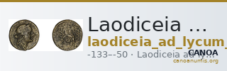 Laodiceia ad Lycum BMC Laodiceia 31-9 — CANOA