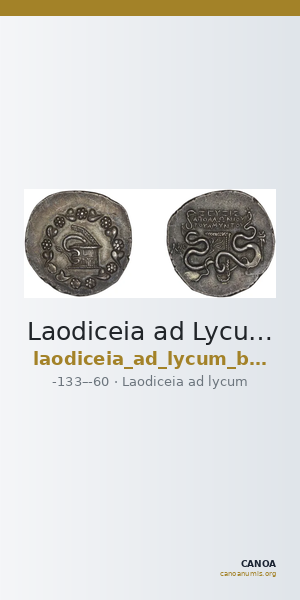 Laodiceia ad Lycum BMC Laodiceia 4-13 — CANOA