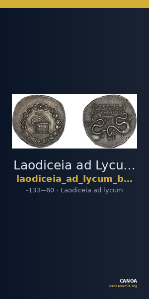 Laodiceia ad Lycum BMC Laodiceia 4-13 — CANOA