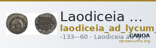 Laodiceia ad Lycum BMC Laodiceia 4-13 — CANOA