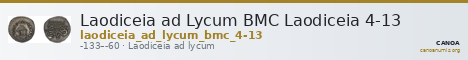 Laodiceia ad Lycum BMC Laodiceia 4-13 — CANOA