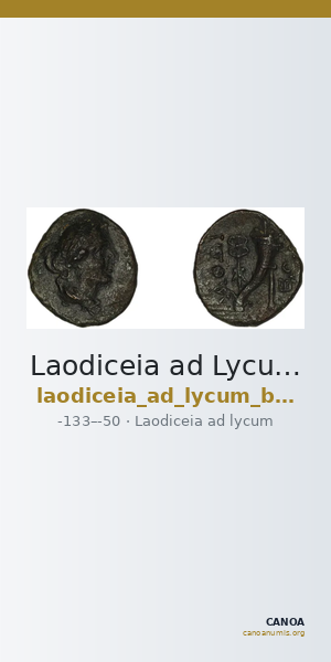 Laodiceia ad Lycum BMC Laodiceia 40-3 — CANOA