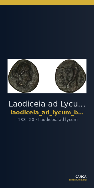 Laodiceia ad Lycum BMC Laodiceia 40-3 — CANOA