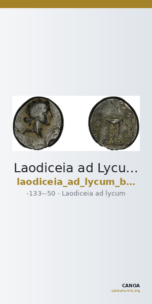 Laodiceia ad Lycum BMC Laodiceia 44-7 — CANOA