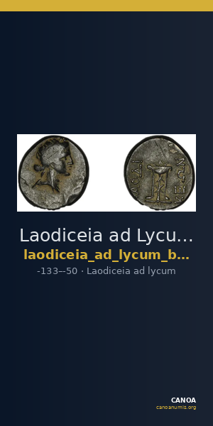 Laodiceia ad Lycum BMC Laodiceia 44-7 — CANOA