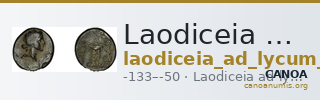 Laodiceia ad Lycum BMC Laodiceia 44-7 — CANOA