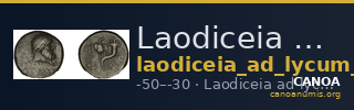 Laodiceia ad Lycum BMC Laodiceia 48-9 — CANOA