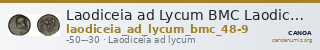 Laodiceia ad Lycum BMC Laodiceia 48-9 — CANOA
