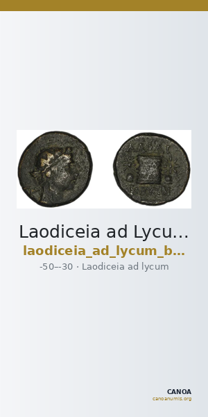 Laodiceia ad Lycum BMC Laodiceia 50-1 — CANOA
