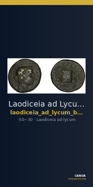 Laodiceia ad Lycum BMC Laodiceia 50-1 — CANOA