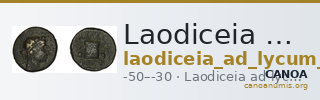 Laodiceia ad Lycum BMC Laodiceia 50-1 — CANOA