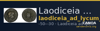 Laodiceia ad Lycum BMC Laodiceia 50-1 — CANOA