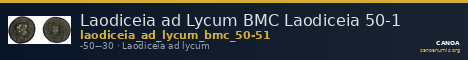 Laodiceia ad Lycum BMC Laodiceia 50-1 — CANOA