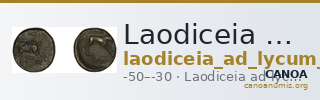 Laodiceia ad Lycum BMC Laodiceia 52-3 — CANOA