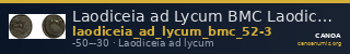 Laodiceia ad Lycum BMC Laodiceia 52-3 — CANOA
