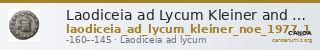 Laodiceia ad Lycum Kleiner and Noe 1977 1 — CANOA