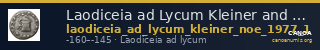 Laodiceia ad Lycum Kleiner and Noe 1977 1 — CANOA