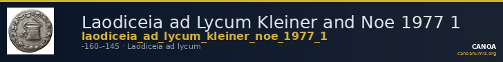 Laodiceia ad Lycum Kleiner and Noe 1977 1 — CANOA