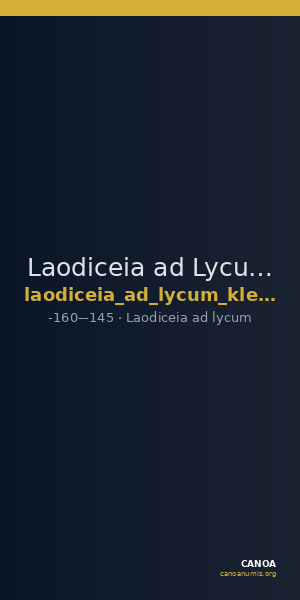 Laodiceia ad Lycum Kleiner and Noe 1977 2 — CANOA