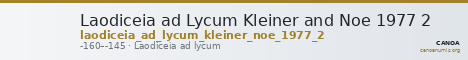 Laodiceia ad Lycum Kleiner and Noe 1977 2 — CANOA