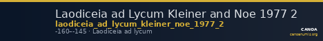 Laodiceia ad Lycum Kleiner and Noe 1977 2 — CANOA