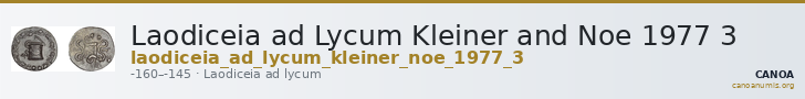 Laodiceia ad Lycum Kleiner and Noe 1977 3 — CANOA