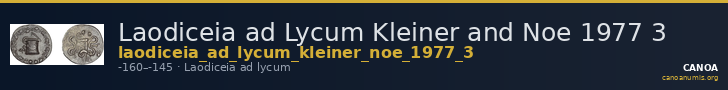 Laodiceia ad Lycum Kleiner and Noe 1977 3 — CANOA