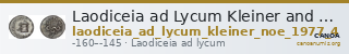 Laodiceia ad Lycum Kleiner and Noe 1977 4 — CANOA