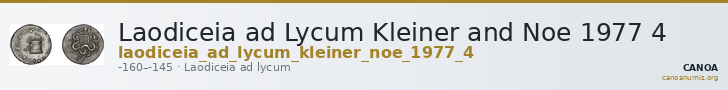 Laodiceia ad Lycum Kleiner and Noe 1977 4 — CANOA