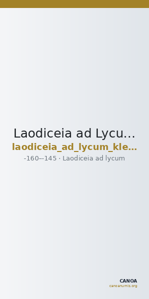 Laodiceia ad Lycum Kleiner and Noe 1977 5 — CANOA